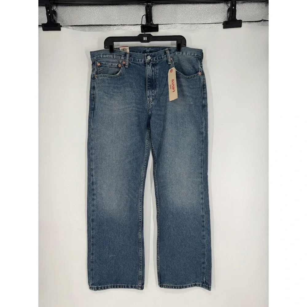 Levis 559 Jeans Mens 38x30 Blue Denim Relaxed Fit Straight Leg Medium Wash Pants